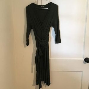 Les Amis Tie Front Green Dress